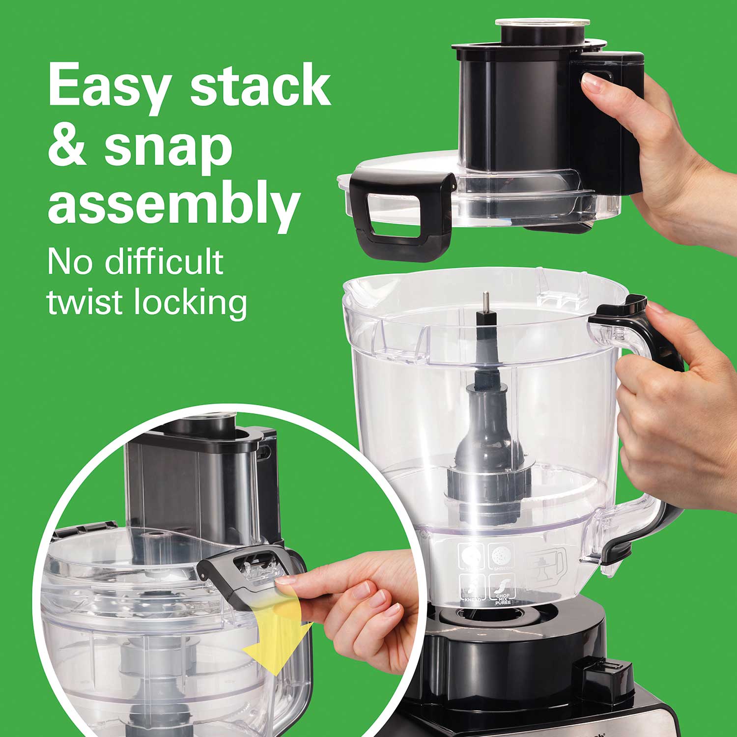 14 Cup Stack & Snap™ Duo Food Processor