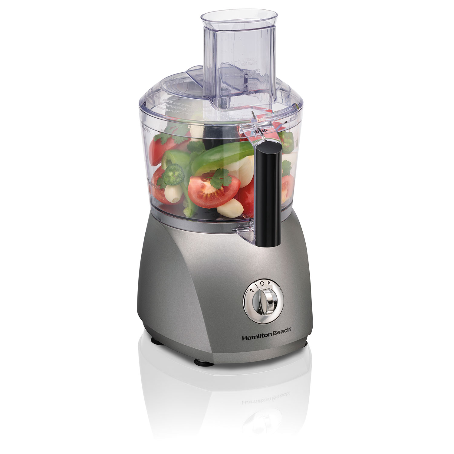 10-Cup ChefPrep™ Food Processor with Extra Crinkle Cut, Fine Shred Blade, Silver (70671)