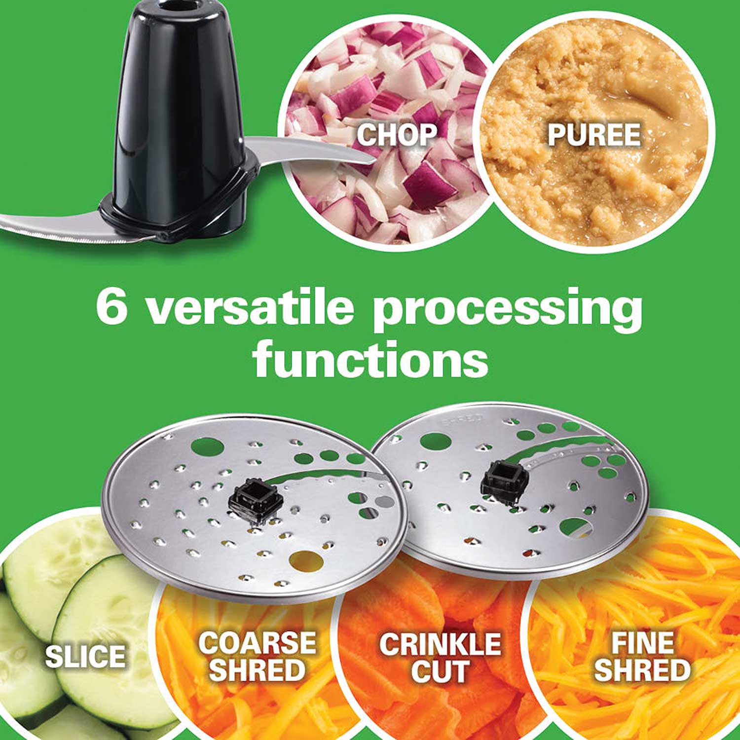 Quickly grate, shred & slice a variety of foods with the Kitchen HQ sp