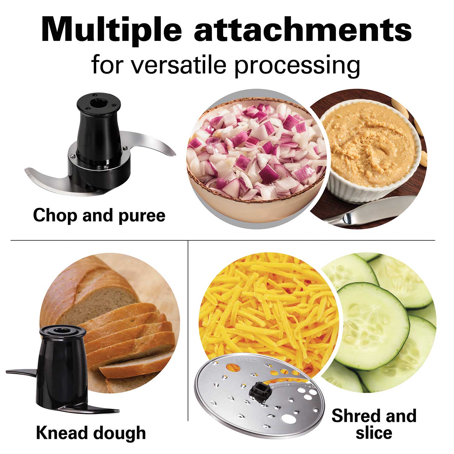 12-Cup Stack & Snap™ Food Processor