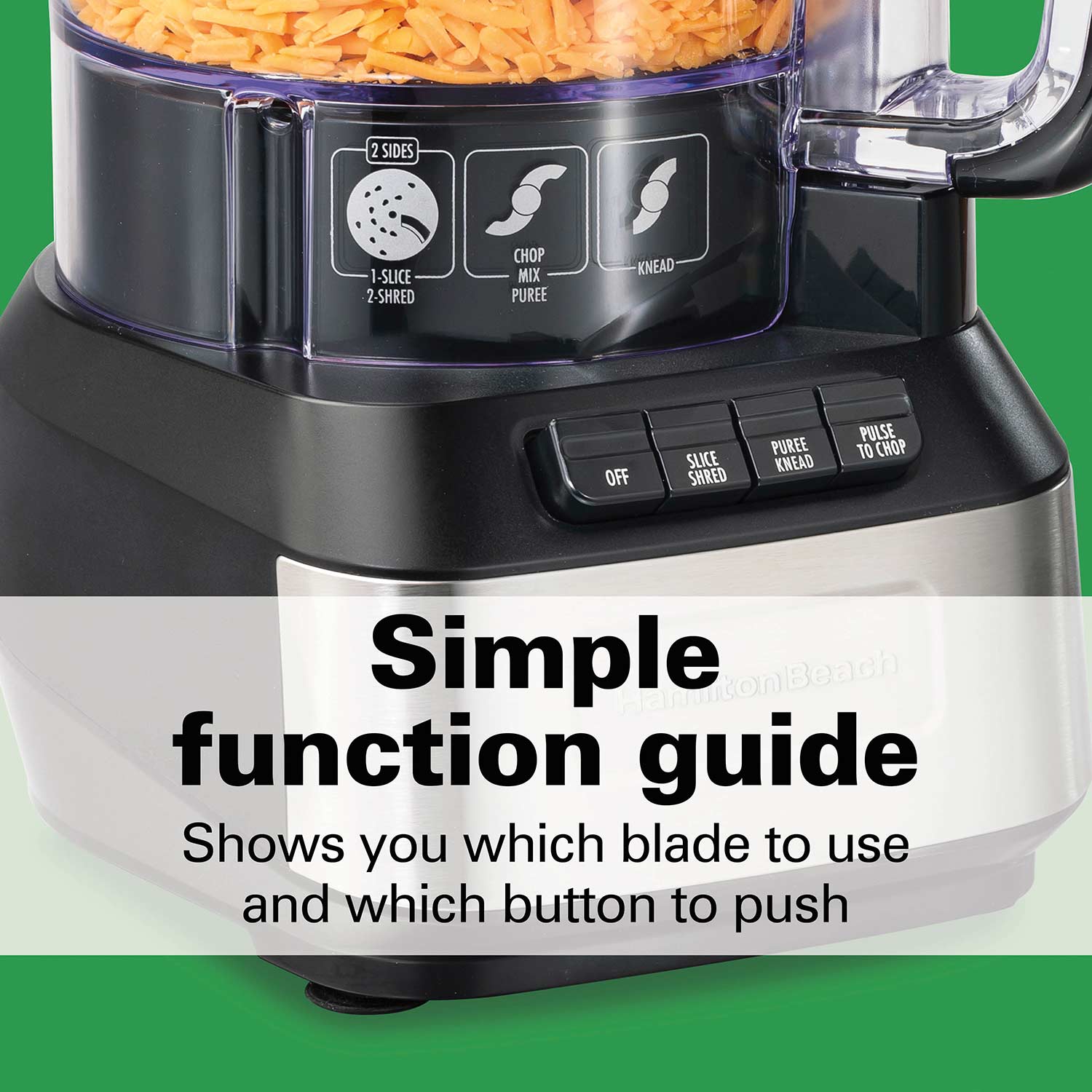 12 Cup Stack & Snap™ Food Processor, Black and Stainless - 70728