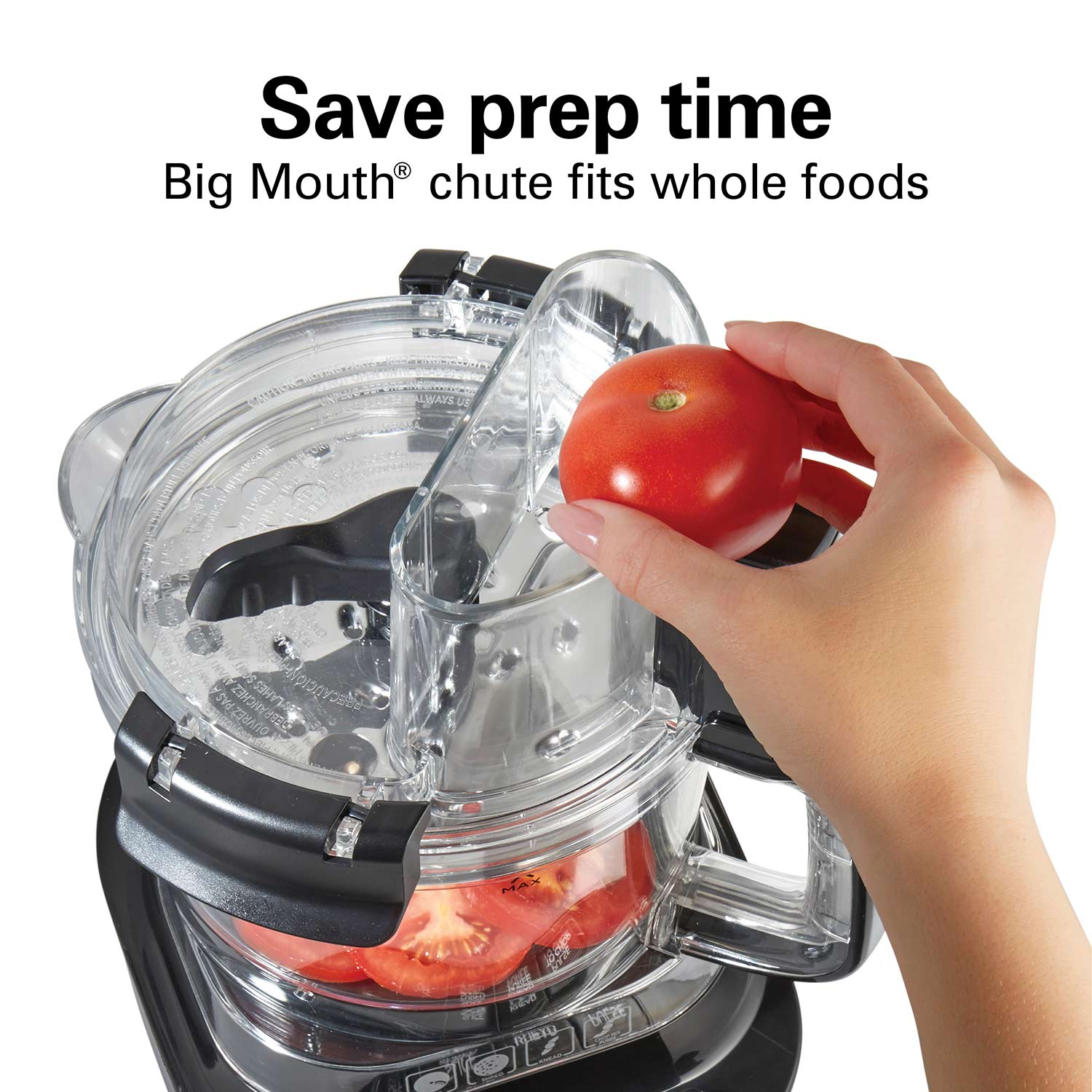 Hamilton Beach 10-Cup Stack & Snap™ Food Processor with Bowl