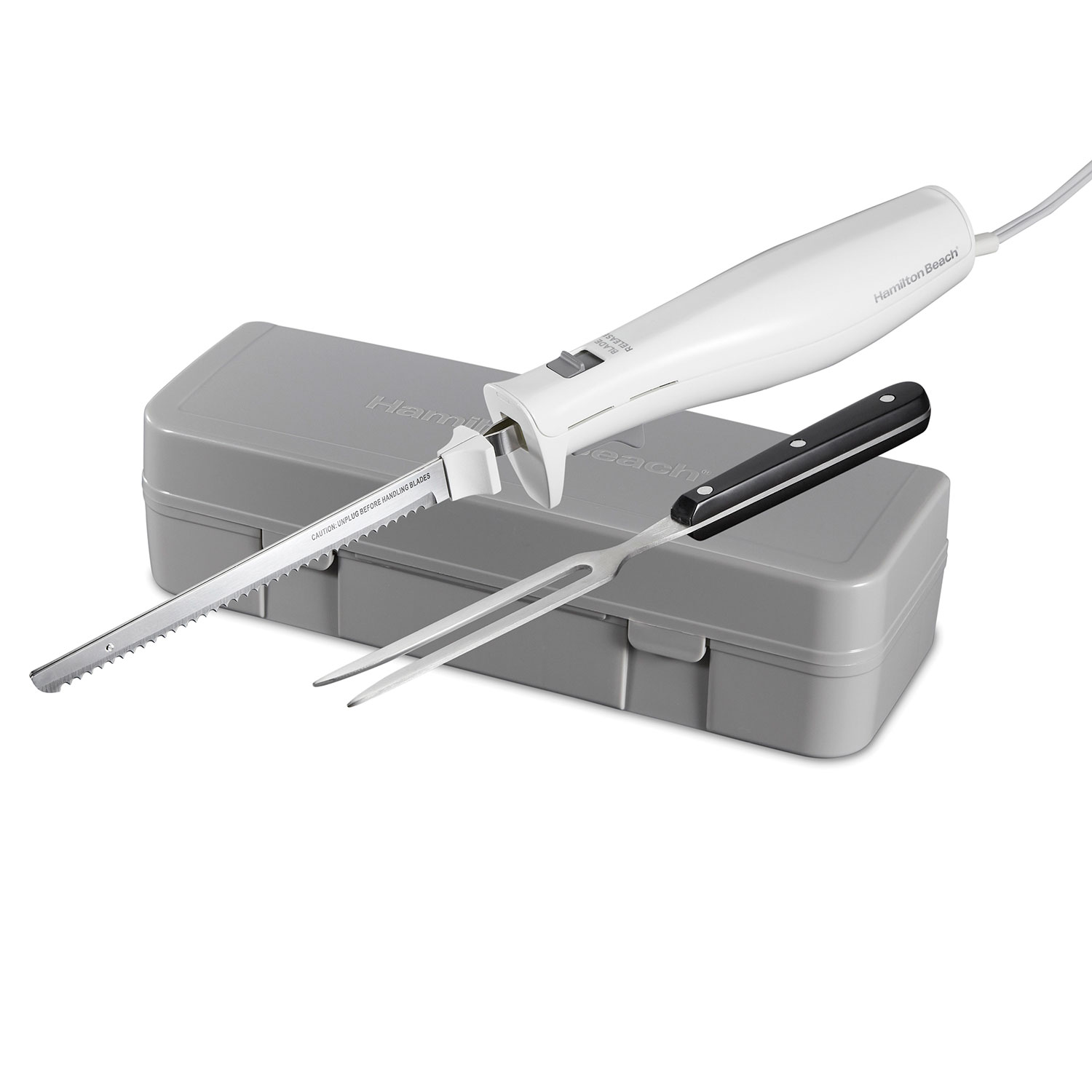Electric Knife Set with Fork and Case (74251G)