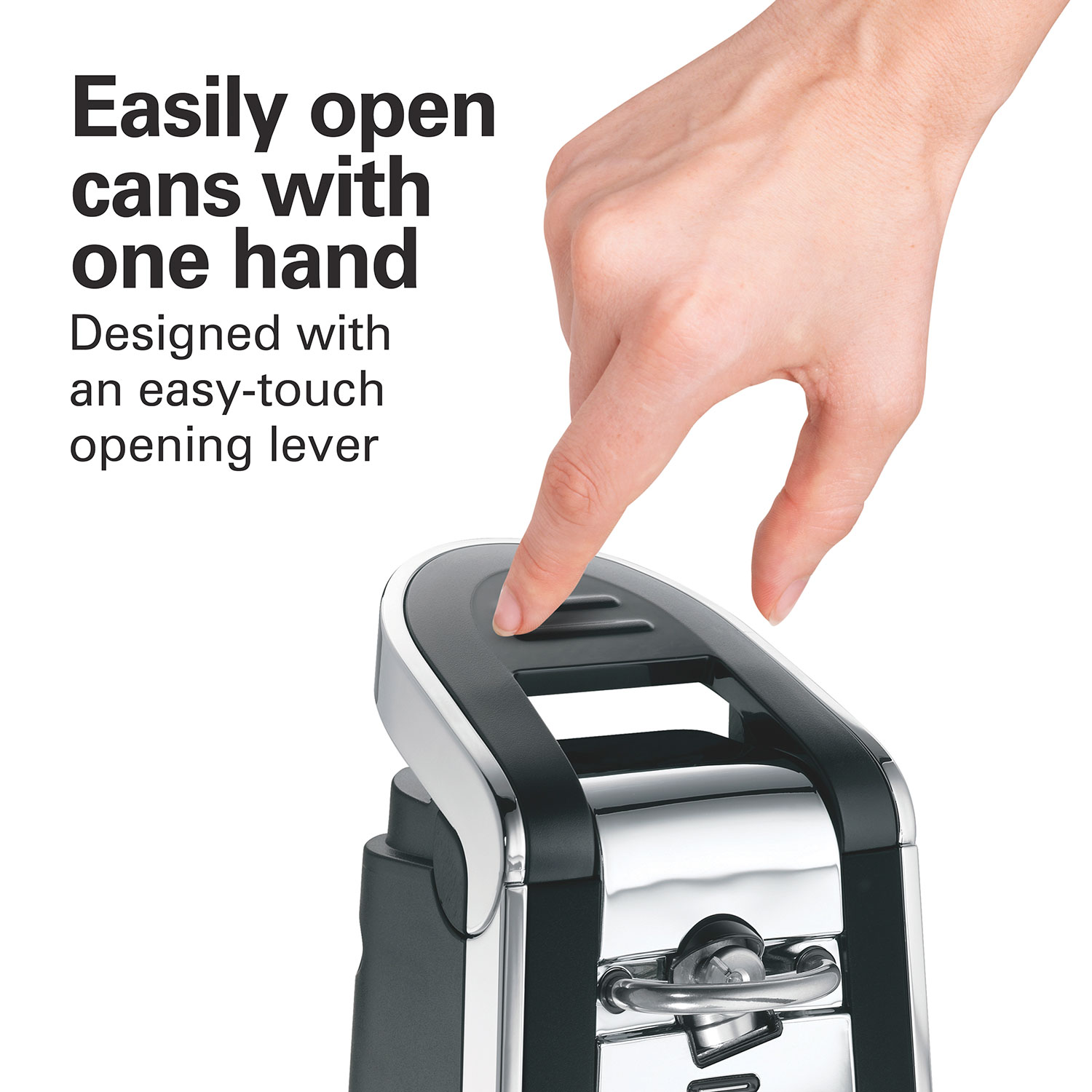 Hamilton Beach Smooth Touch Electric Can Opener Black 76606ZF