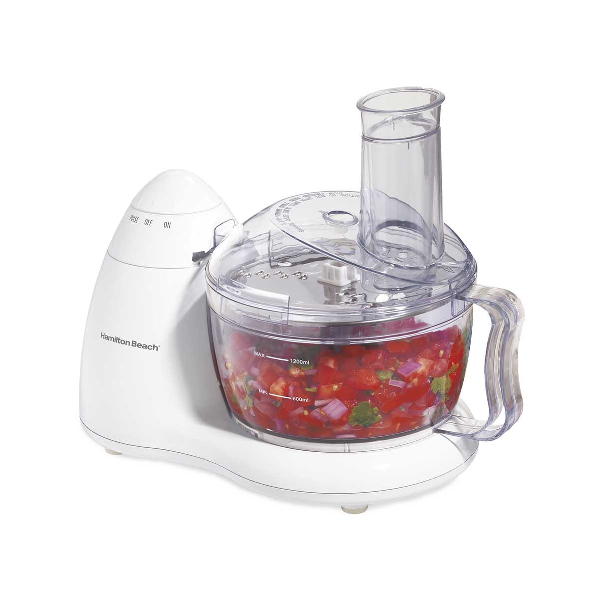 8-Cup Food Processor with 2 Speeds plus Pulse, White (70450)