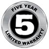 5 year limited warranty