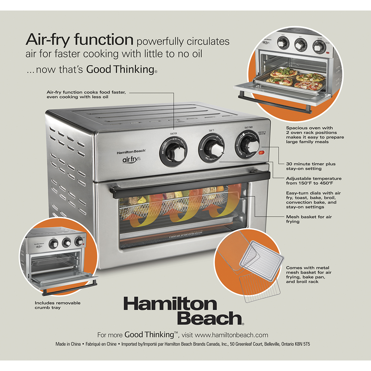 Hamilton Beach Air Fry Countertop Oven 