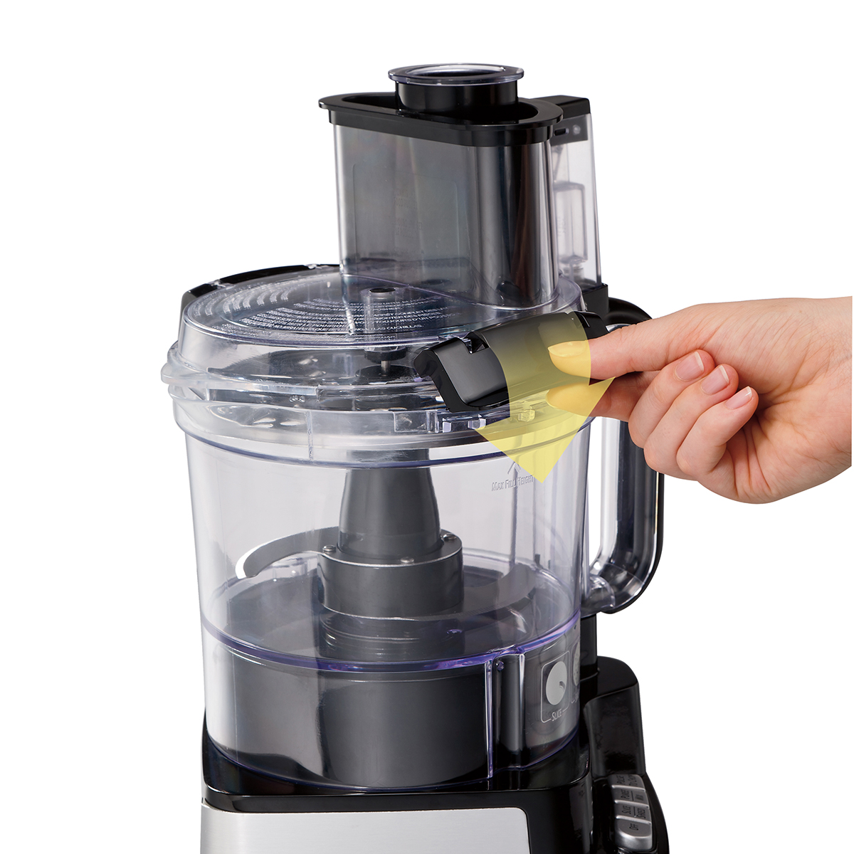 Hamilton Beach 12 Cup Stack & Snap™ Food Processor, Black And Stainless ...