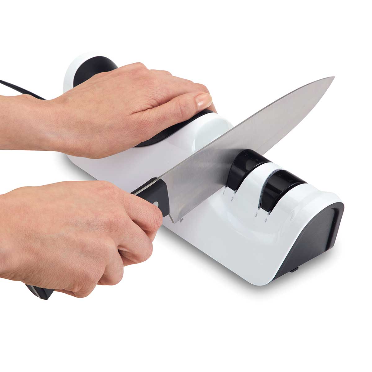 Electric Knife Sharpener with Automatic Blade Positioning, Diamond