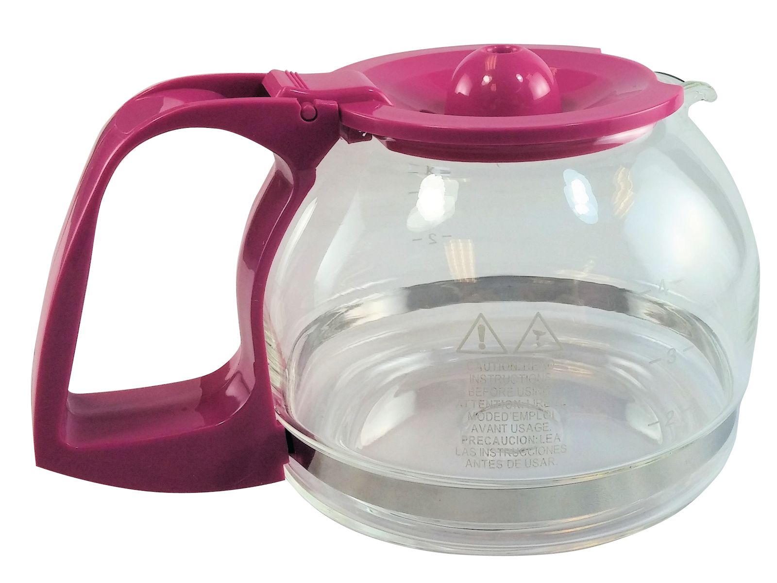 Glass Carafe, Raspberry