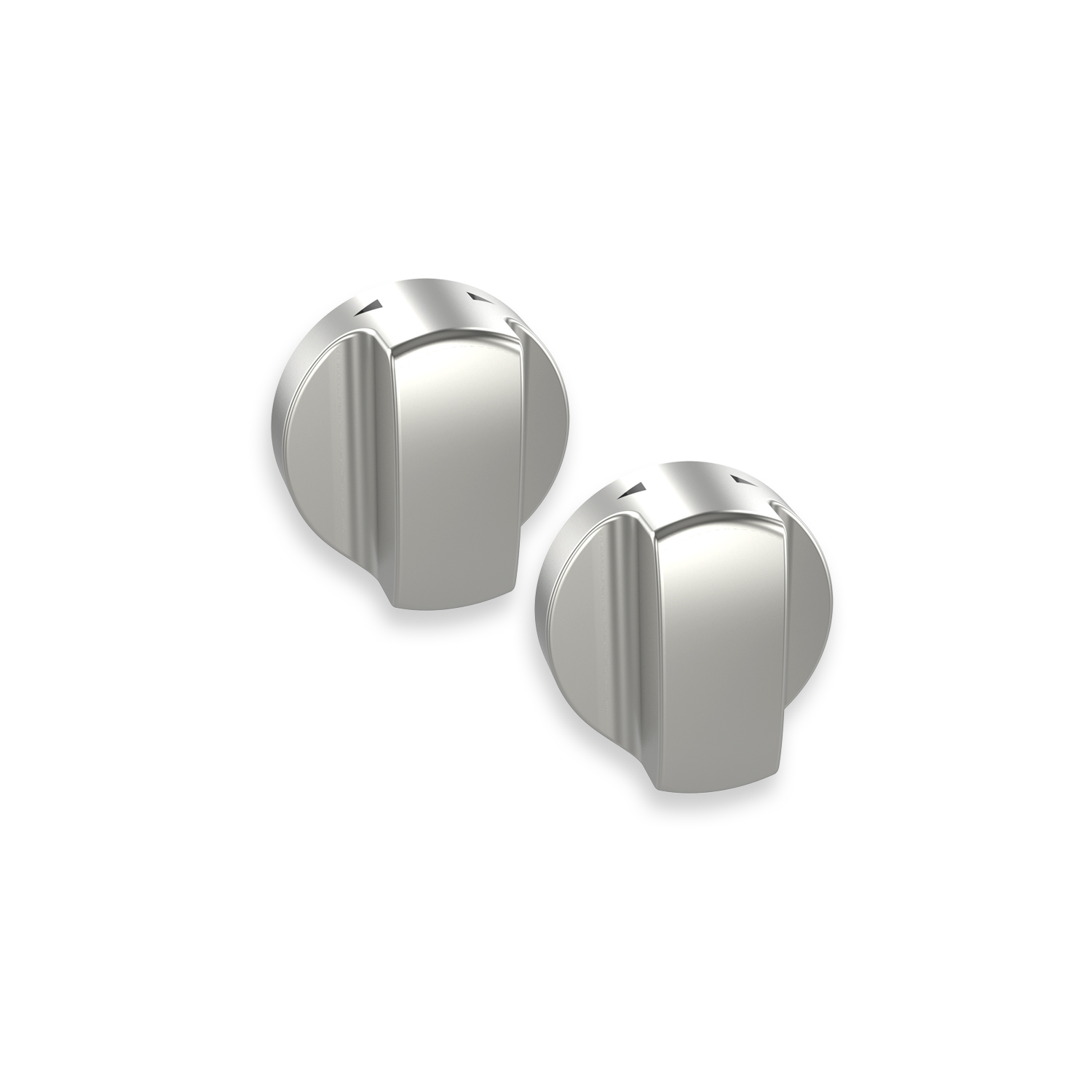 Knob, St. Steel (2 each)