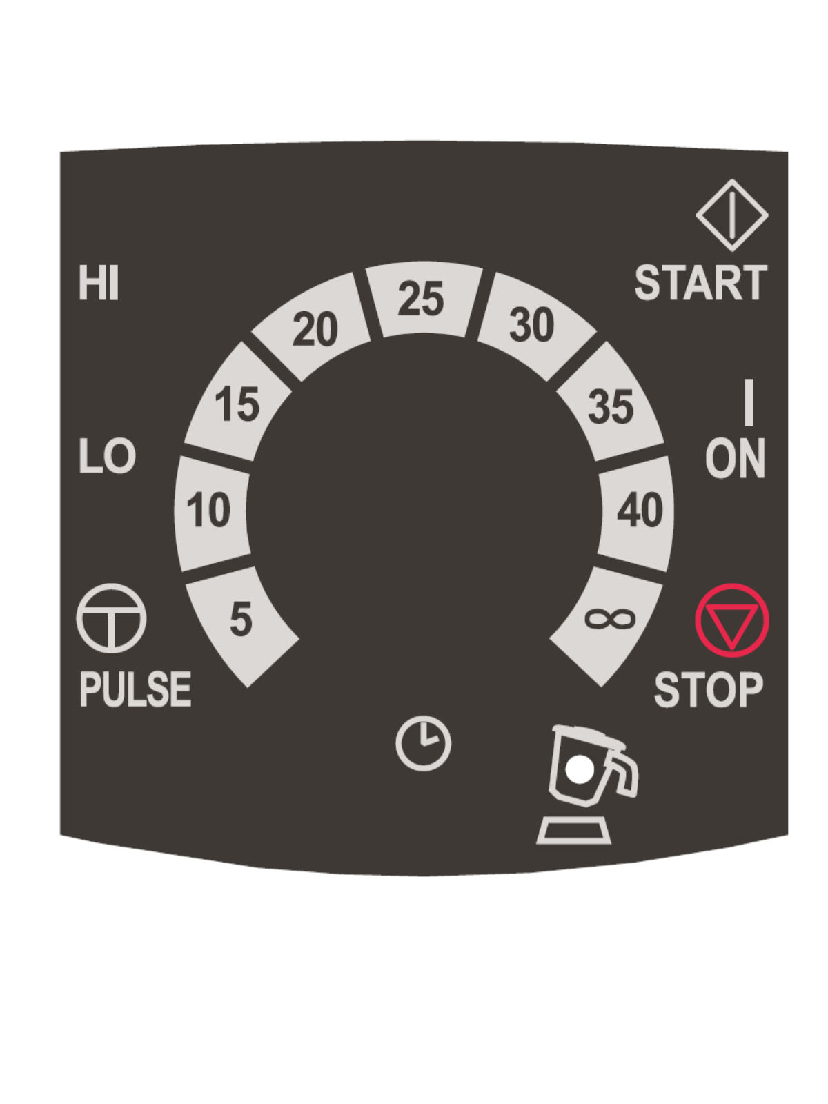 Control Panel Sticker   Commercial Blenders
