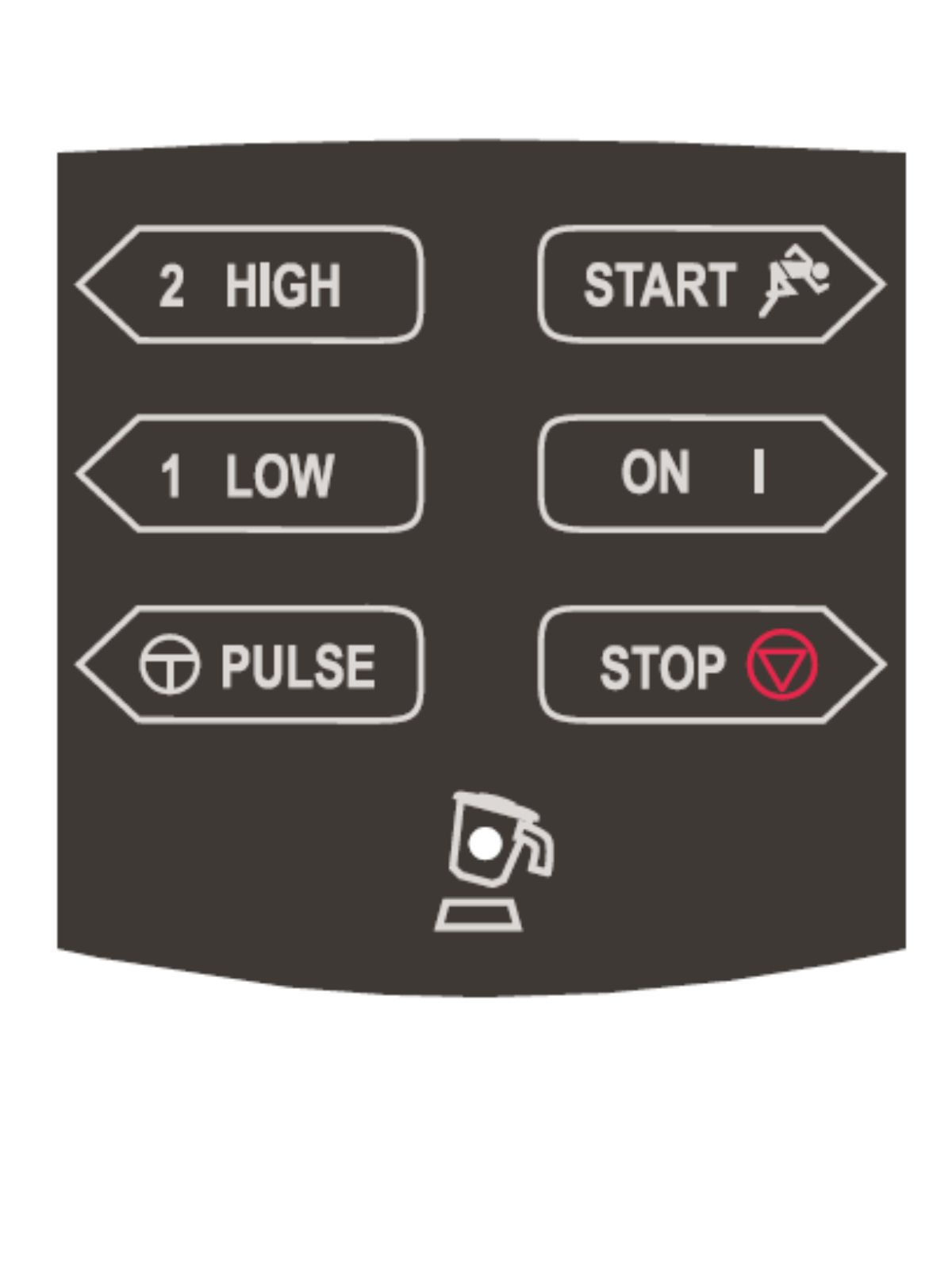 Control Panel Sticker   Commercial Blenders