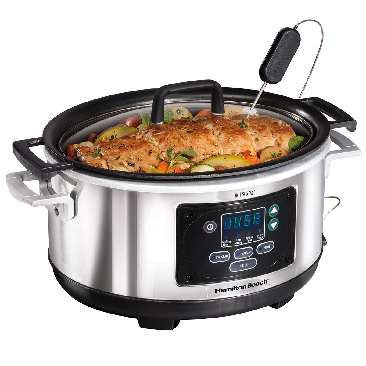 slow cooker with removable crock