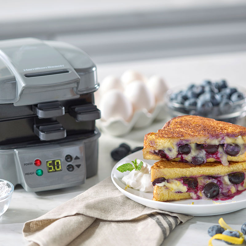 Blueberries and Cream Stuffed French Toast