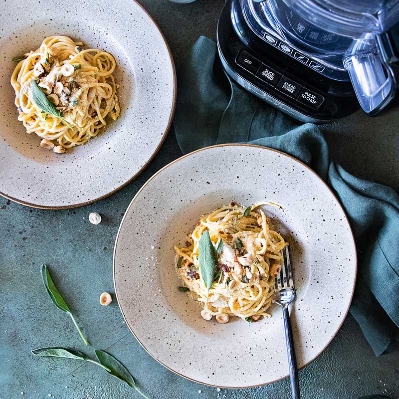 Recipe - Brown Butter Acorn Squash Pasta with Sage and Toasted Hazelnuts