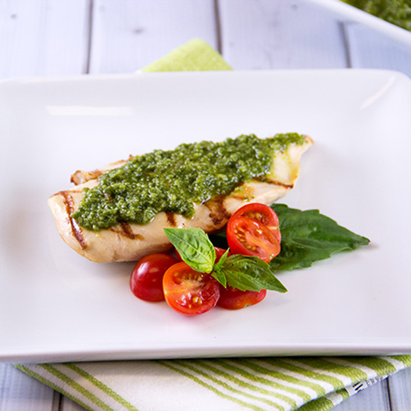 Grilled Chicken with Basil Pesto