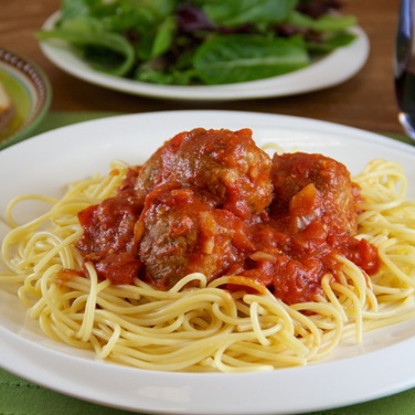 Recipe - Slow Cooker Meatballs and Roasted Red Pepper Marinara