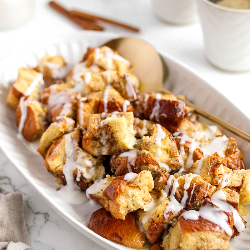 Slow Cooker Cinnamon Bread Pudding 