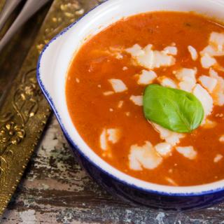 Blog for Tomato Basil Soup with Grown-Up Grilled Cheese