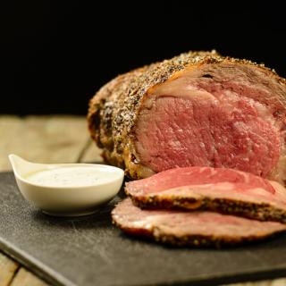 Blog for Peppered Rib-Eye Beef with Wasabi Cream Sauce