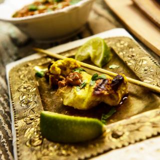 Blog for Grilled Chicken Satay with Peanut Sauce