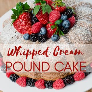 Blog for Heritage Dish: Whipped Cream Pound Cake