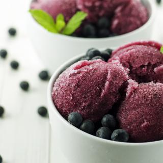 Blog for Center Stage: Blueberry Mint Sorbet with A Simple Pantry