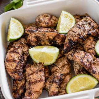Blog for Grilled Jerk Chicken Tenders with Mango Pineapple Salsa