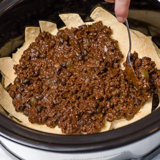 Blog for Slow Cooker Beef Enchilada Casserole with Mole Sauce