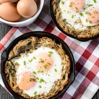 Blog for Skillet Breakfasts: Spiralizer Egg Nests