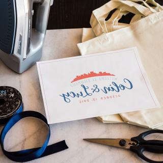 Blog for DIY Wedding: Iron-On Transfer Welcome Bags & Durathon® Iron Giveaway