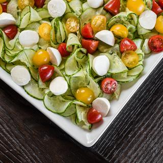 Blog for A Twist on a Classic: Spiralizer Cucumber Caprese Salad