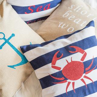 Blog for Pillow Talk: Iron-on Summer Throw Pillows