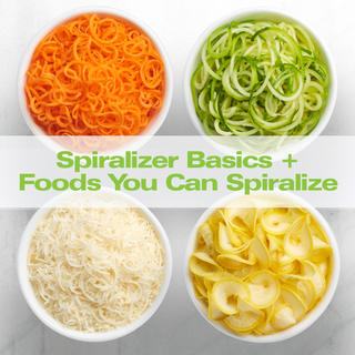 Click for Spiralizer Basics + Foods You Can Spiralize
